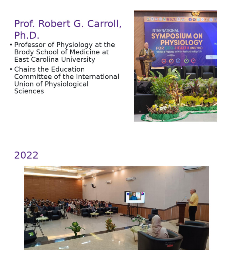 Prof. Robert G. Carroll: Physiology Expert | PDF