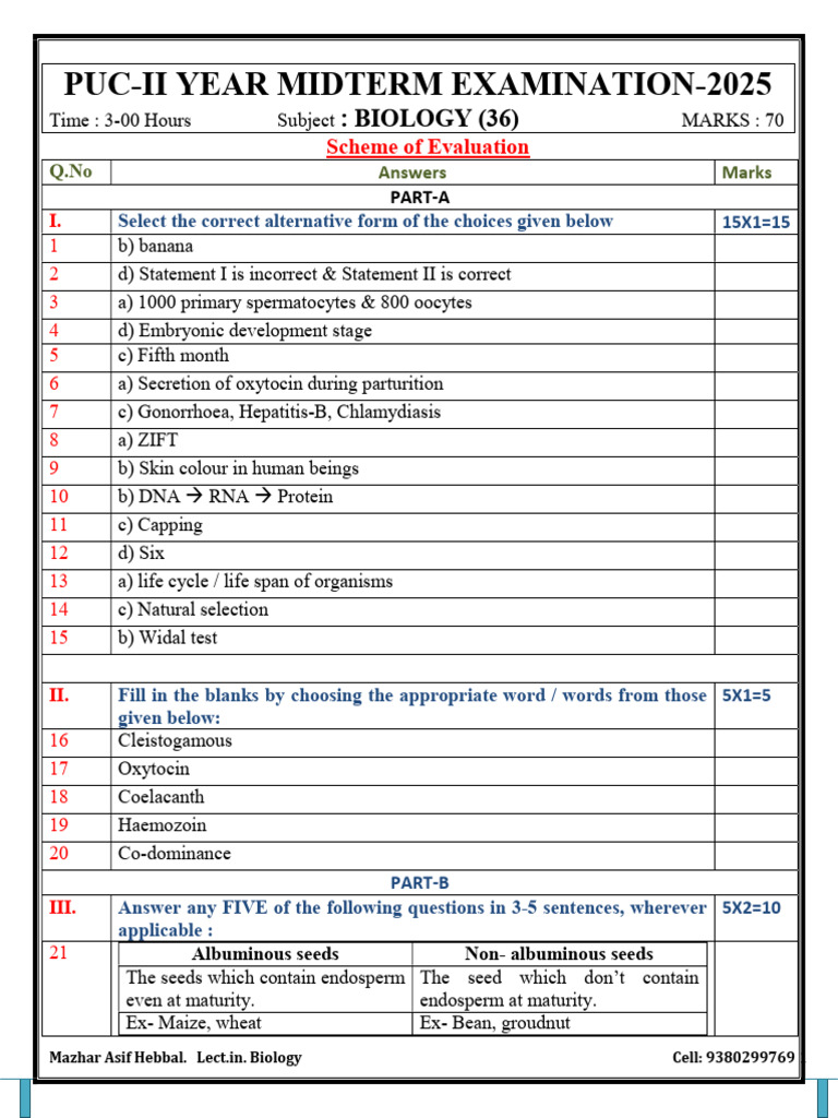 Biology Midterm Exam 2025 Guide | PDF | Genetic Code | Repressor