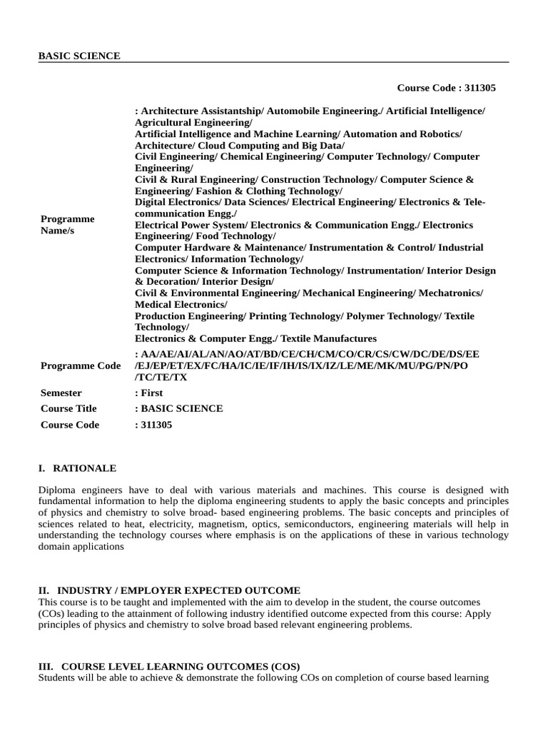 Basic Science Course for Engineering Students | PDF | Corrosion ...