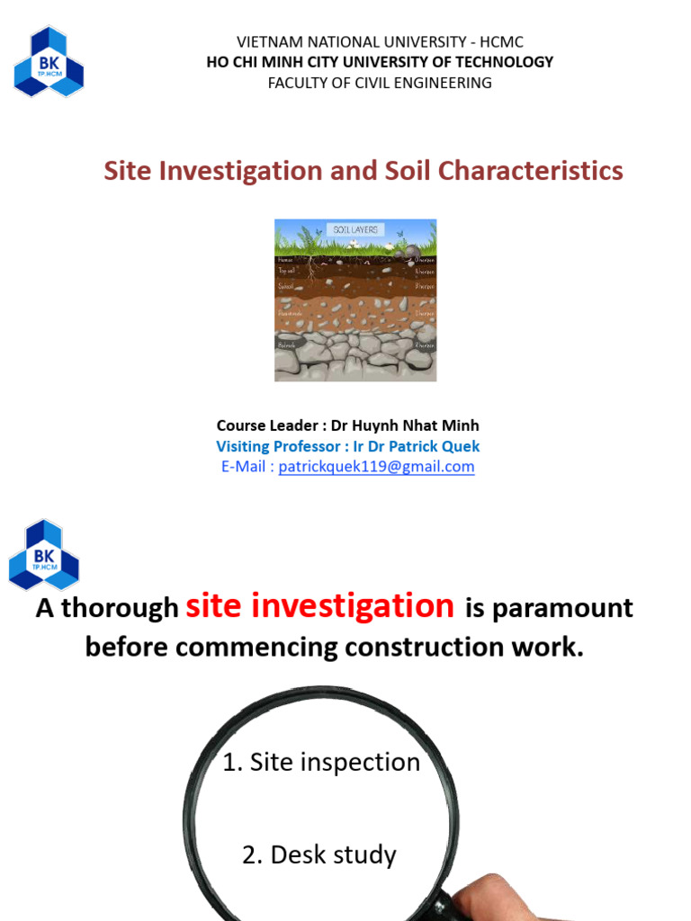 Site Investigation and Soil Analysis Guide | PDF | Deformation ...