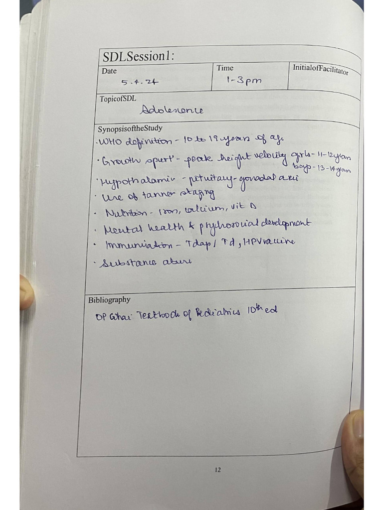 Pediatrics Record 3rd Year | PDF
