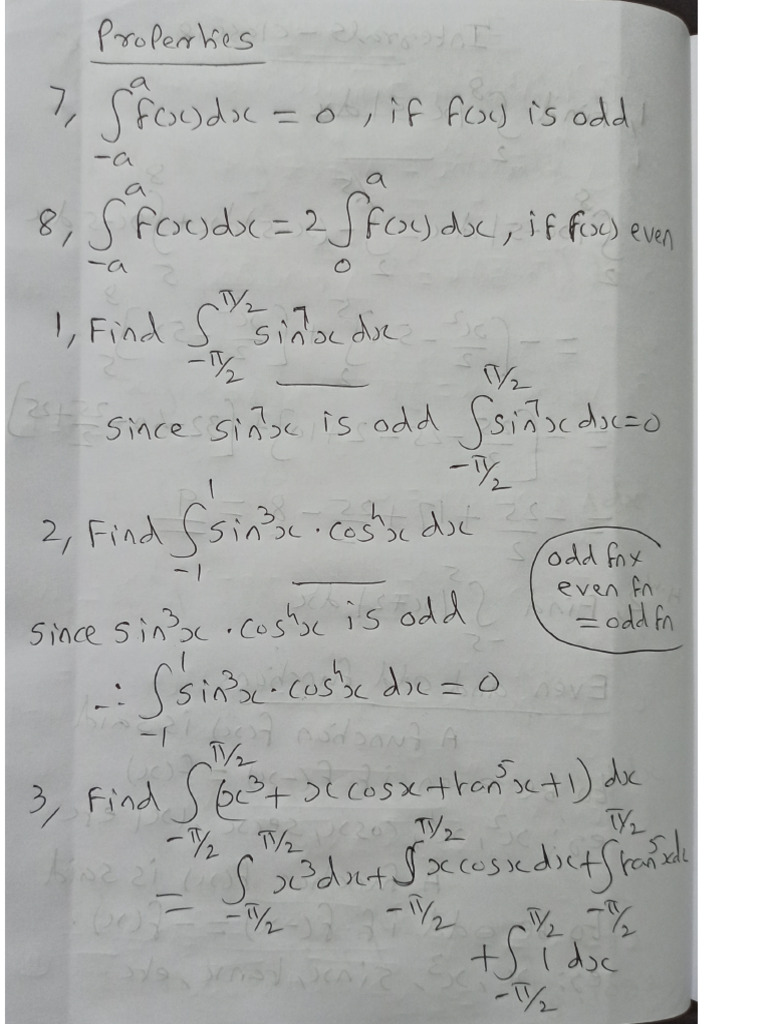Integrals Class 18 PDF | PDF