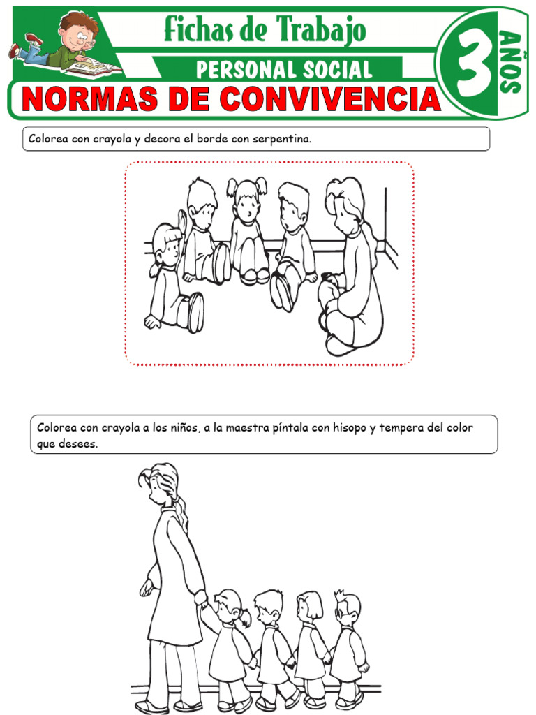 Normas de Convivencia para Ninos de 3 Anos | PDF