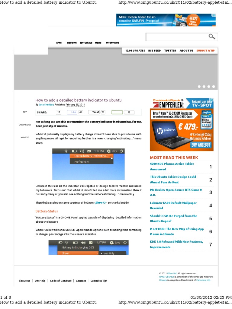 Battery Monitor PDF | PDF | Graphical User Interfaces | Free Software