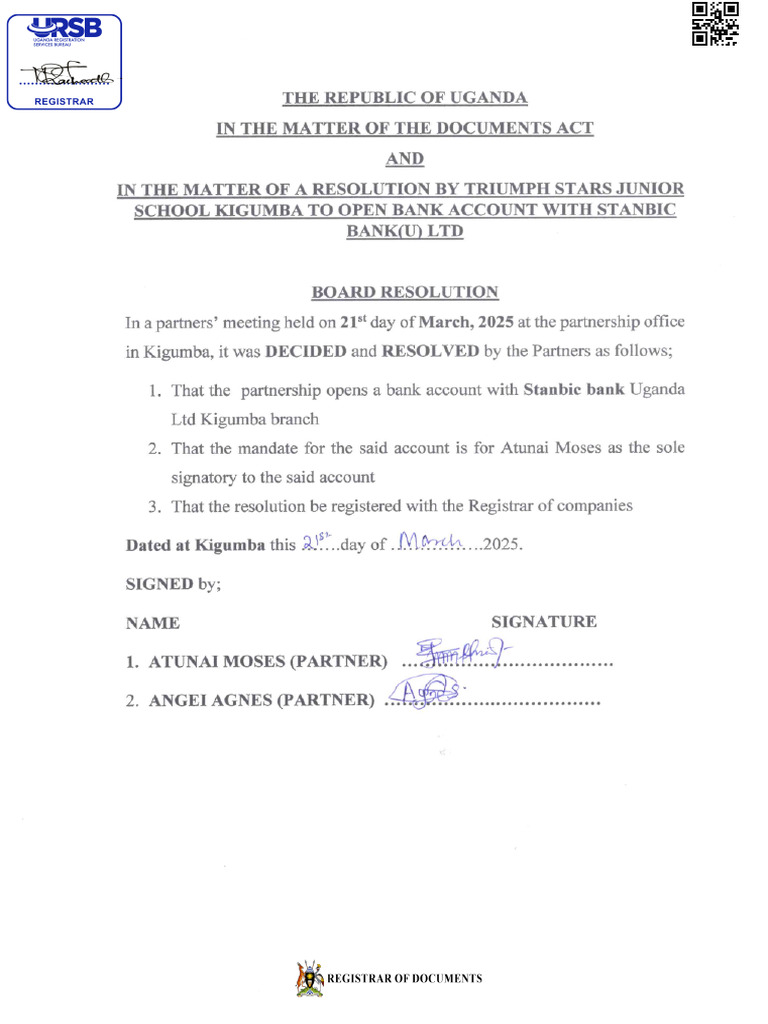 Resolution As A Document 1760301100459 | PDF