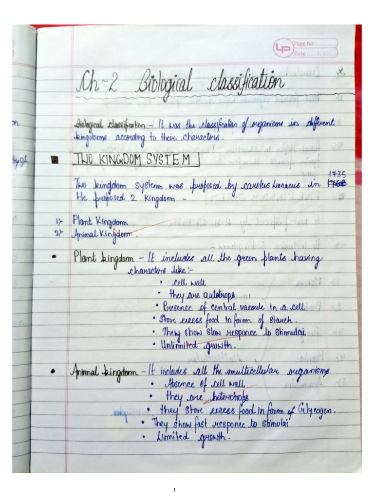 Biological Classification | PDF