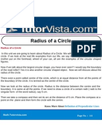 Radius of A Circle