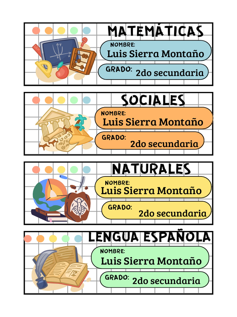 Materias de 2do Secundaria | PDF