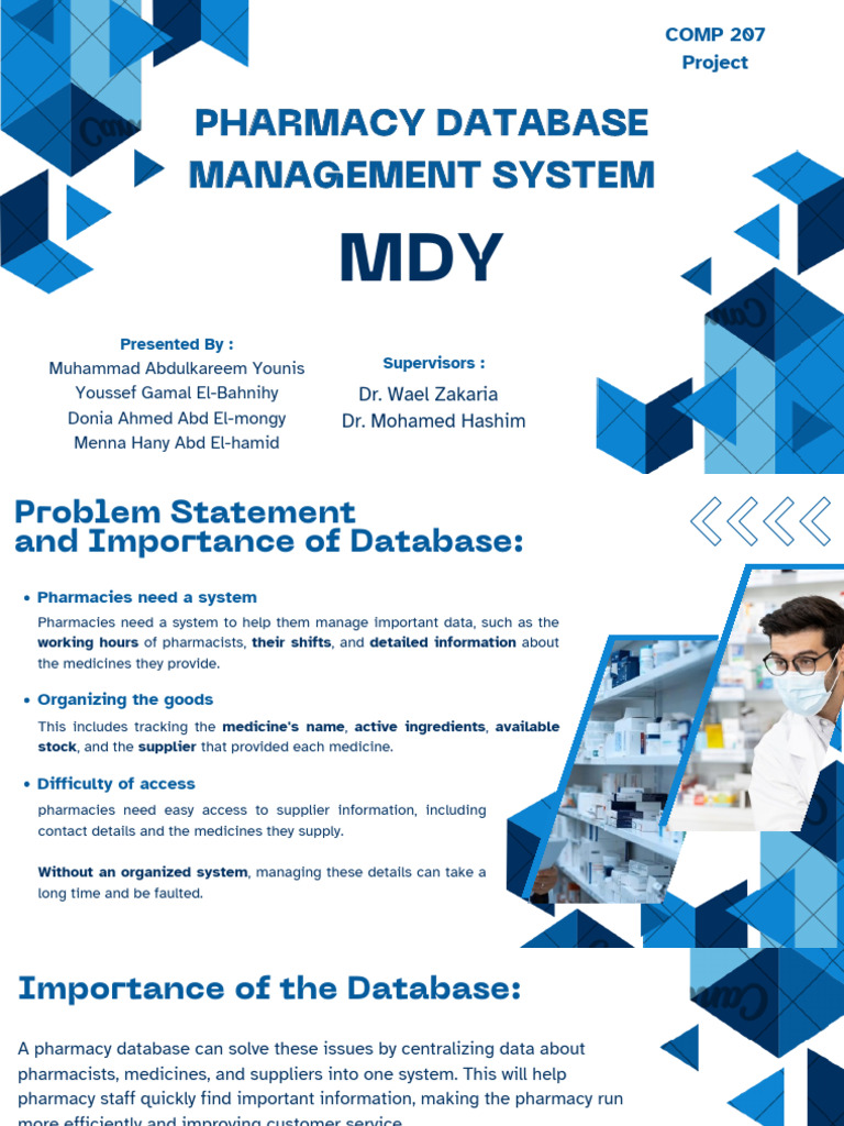 Pharmacy Database Management System | PDF | Databases | Pharmacy