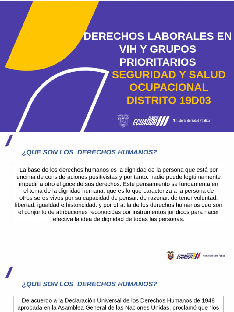 Derechos Laborales en VIH y Grupos Prioritarios | PDF | Derechos ...