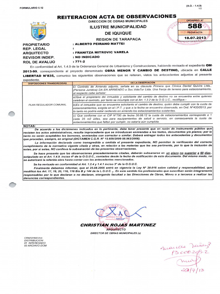 Reiteración Acta de Observaciones20201030 - 14543121 | PDF