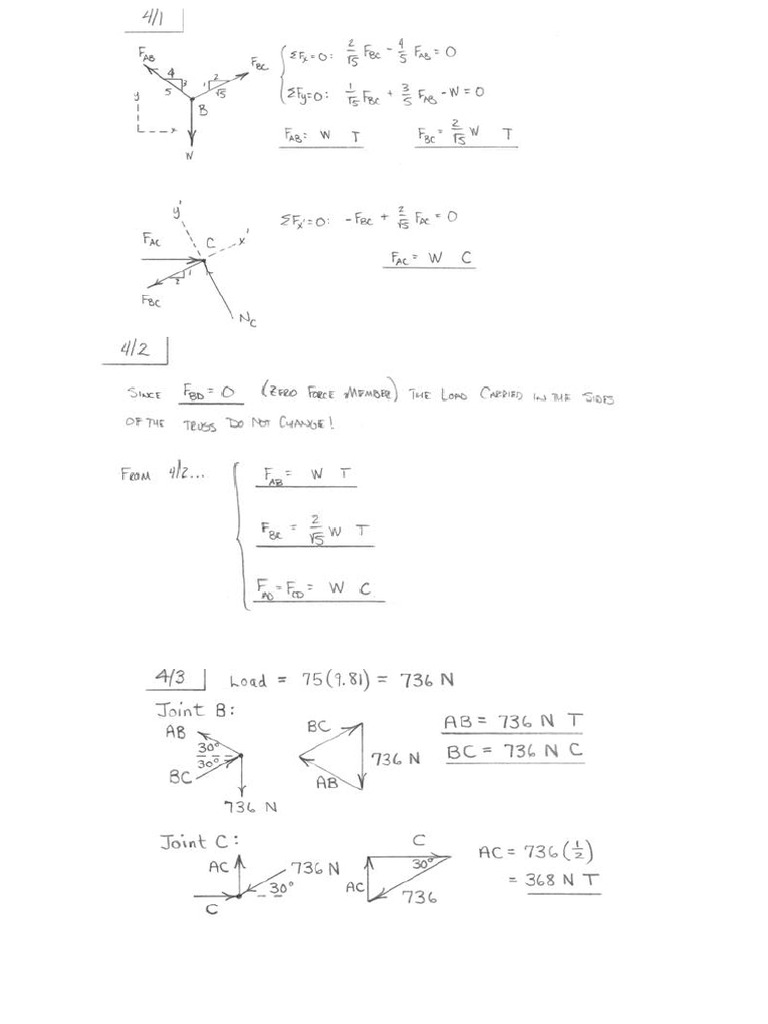Truss Solution | PDF