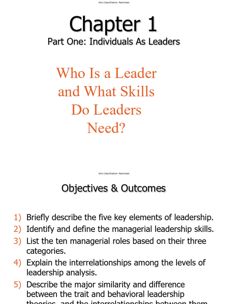 Session 1 - Who Is A Leader | PDF | Power (Social And Political ...