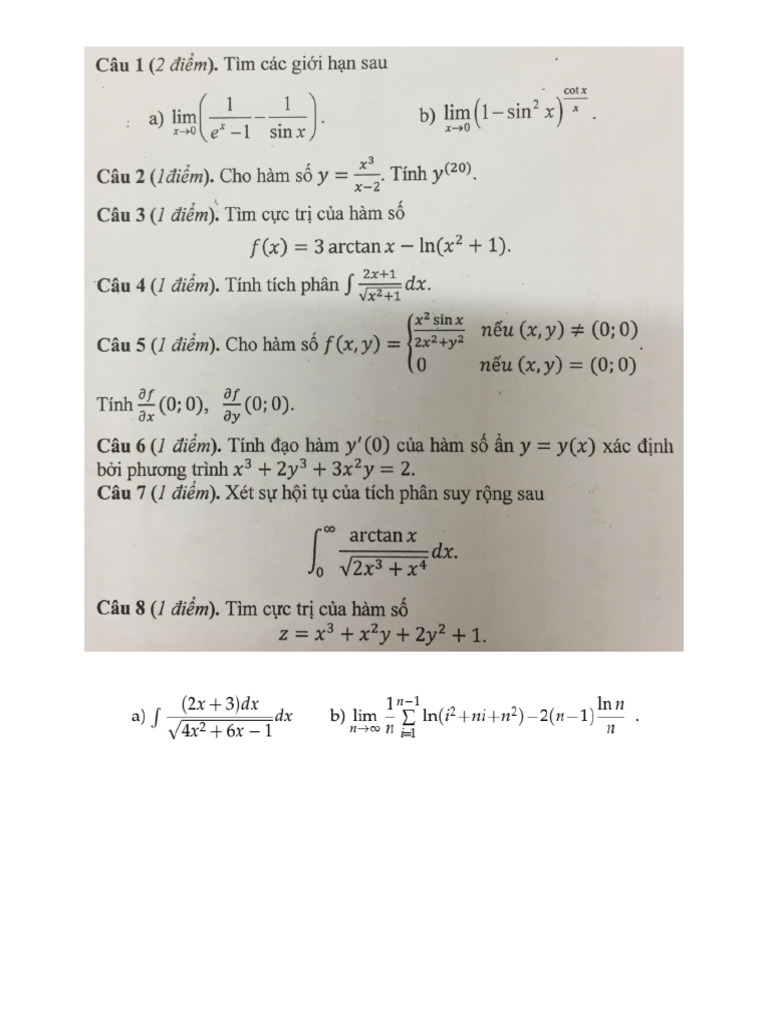 Mi1111 Thi Thu | PDF
