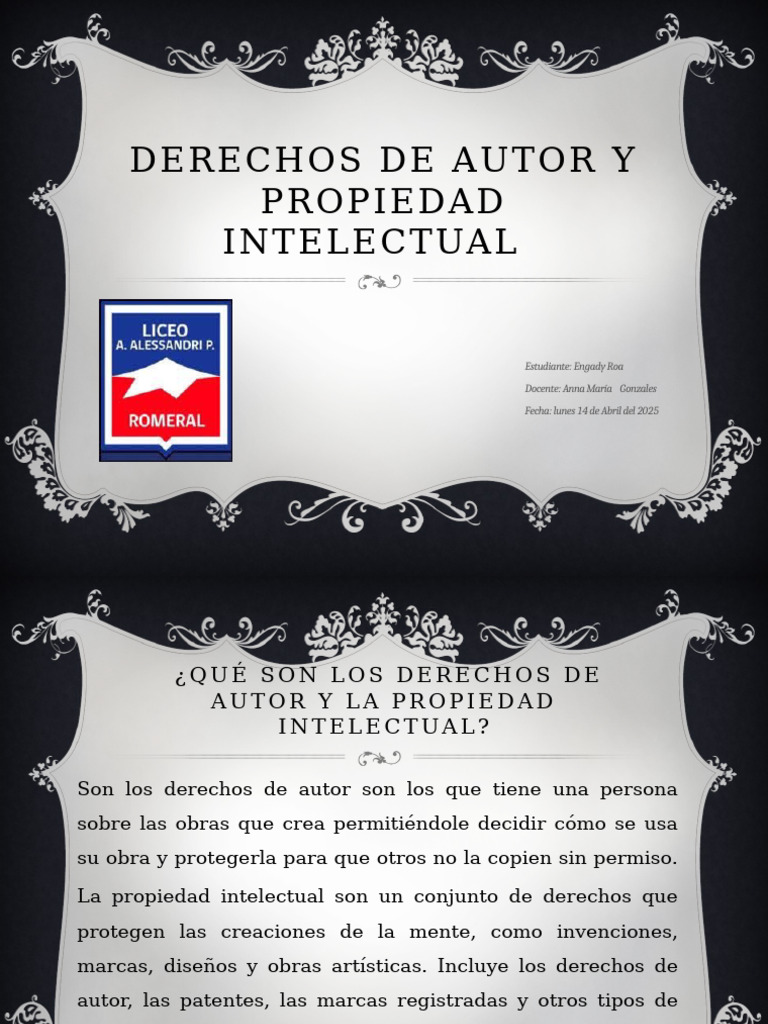 Derechos de Autor y Propiedad Intelectual | PDF | Infracción de ...