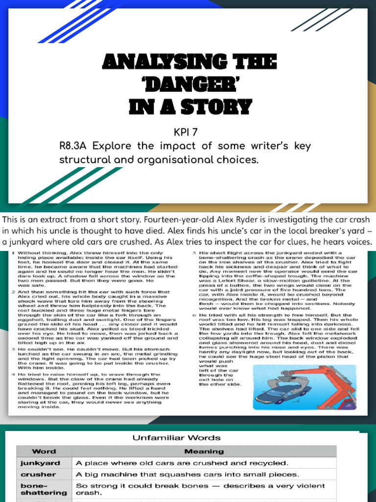 Analyzing Danger in Storytelling Techniques | PDF | Senses | Perception