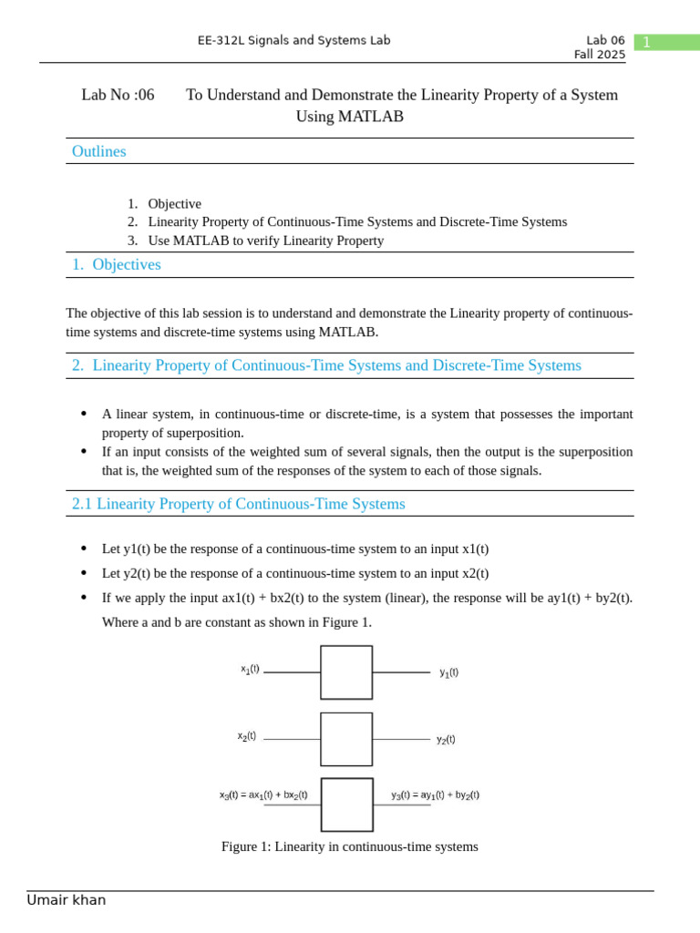 Lab No 06 | PDF | Matlab | Mathematics