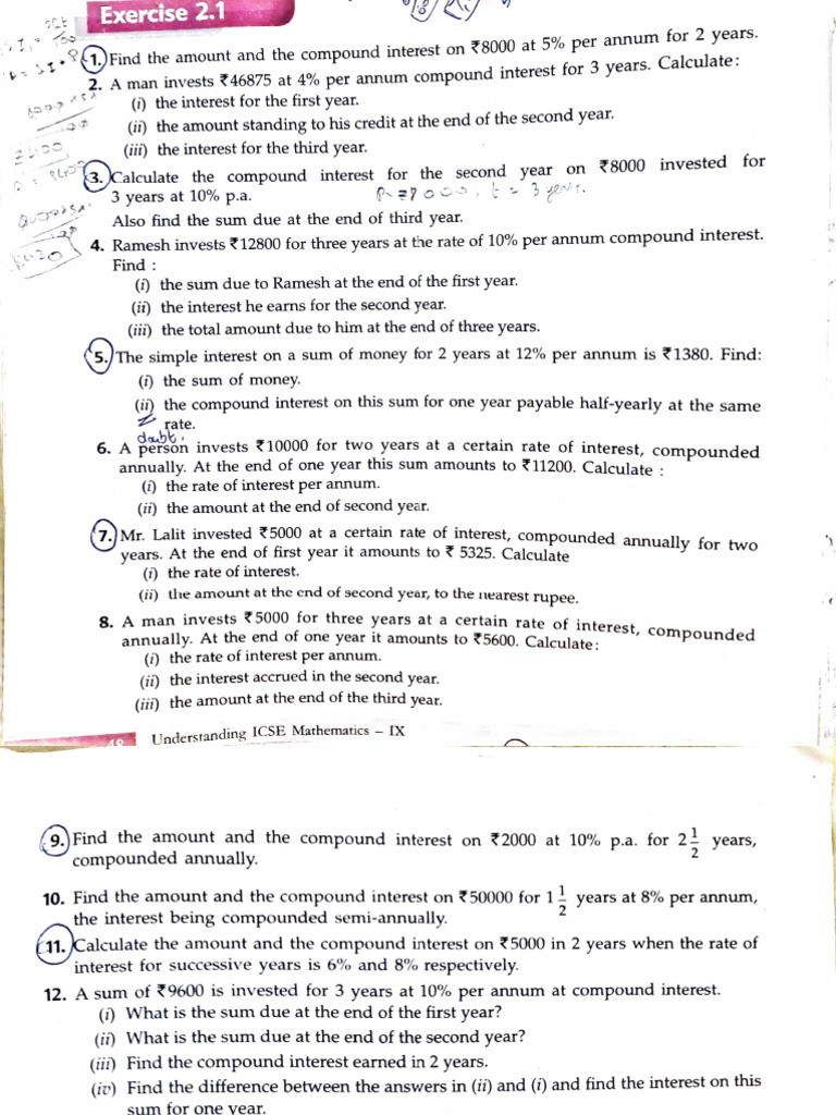 Compound Interest Calculations Guide | PDF | Interest | Compound Interest