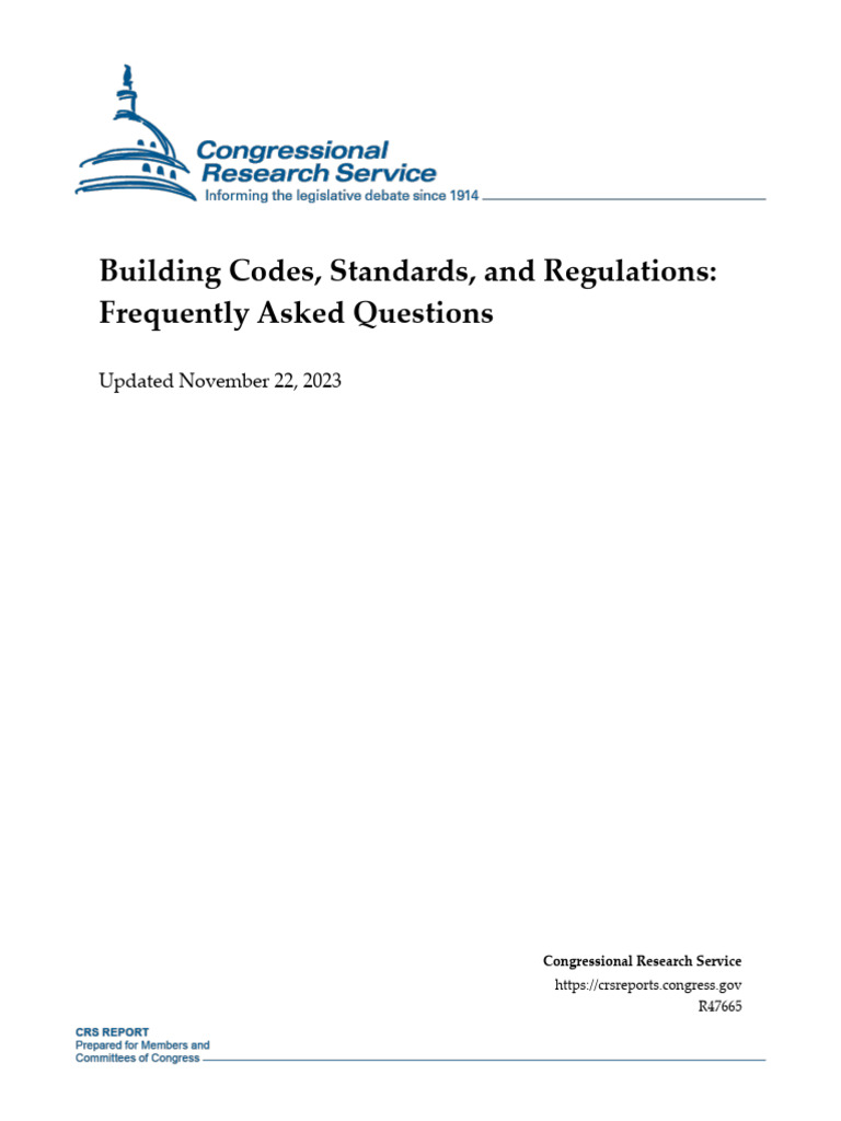 Building Codes, Standards, and Regulations: Frequently Asked Questions ...