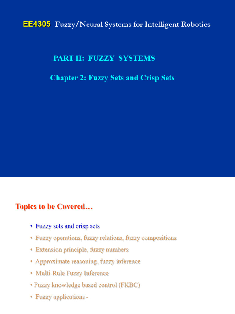 Fuzzy Sets vs. Crisp Sets Explained | PDF | Mathematics | Mathematical ...