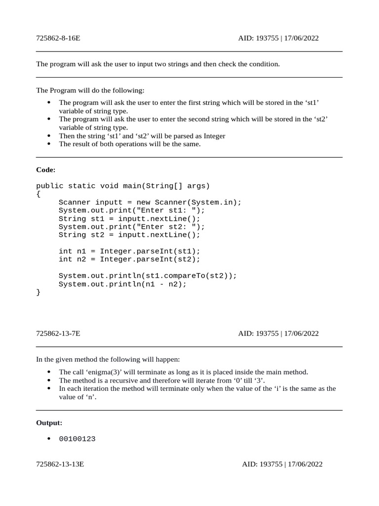 String Comparison and Recursive Methods | PDF | Time Complexity ...