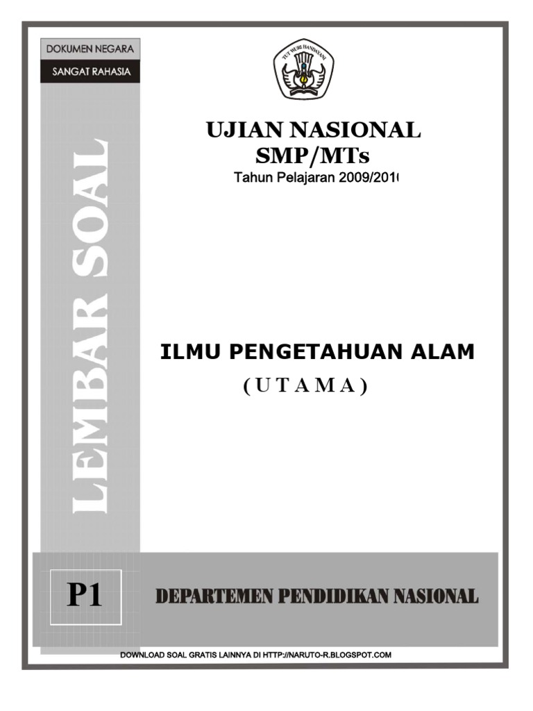 Soal Un Smp 2011 Dan Kunci Jawaban Guru Galeri