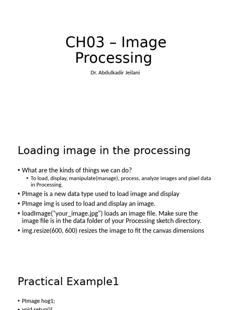 CH03 - Image Processing | PDF | Computer Engineering | Graphics