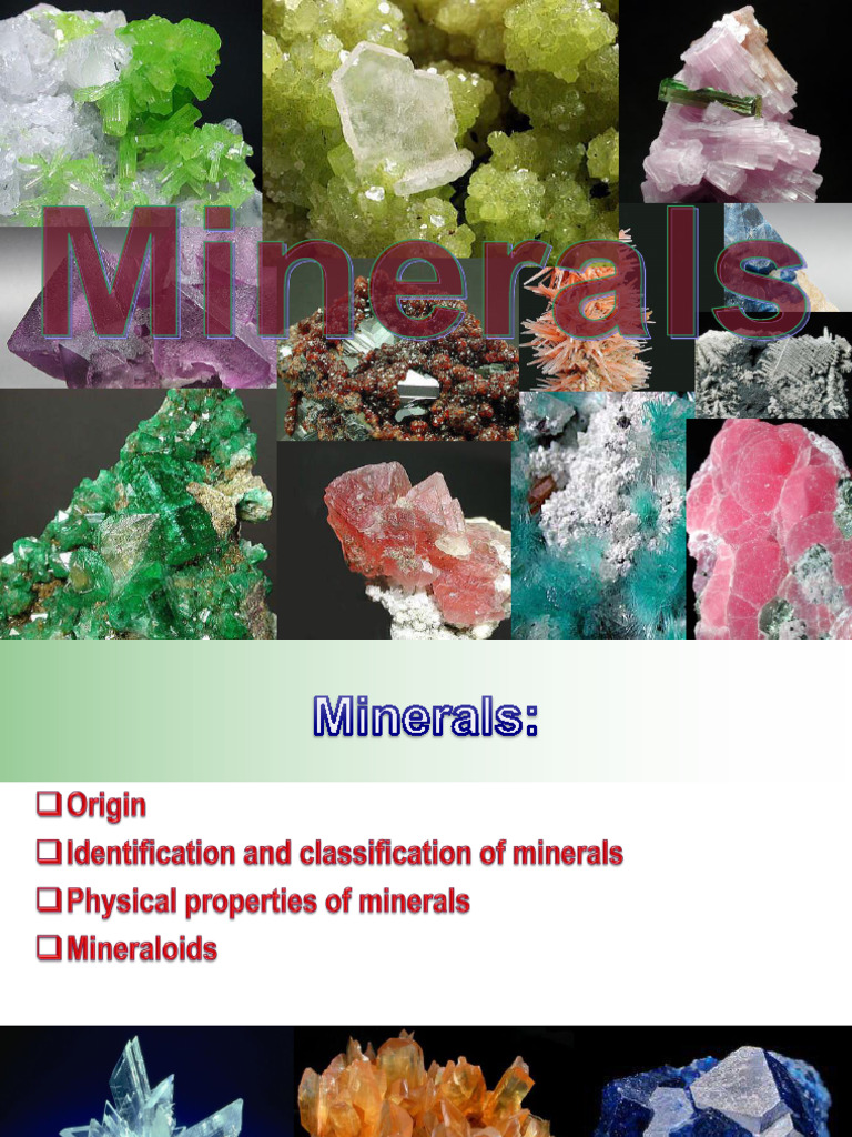 Module 2_1 (Minerals) | PDF | Minerals | Rock (Geology)