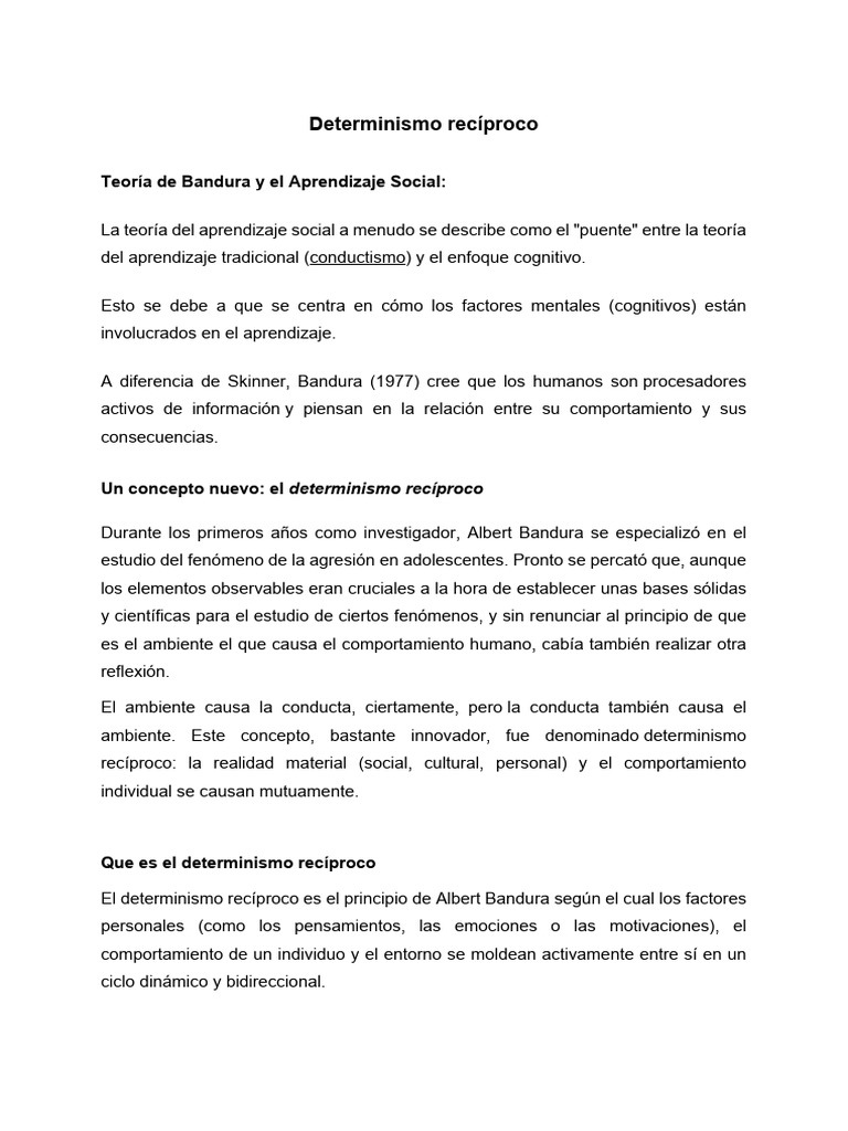 Determinismo Recíproco - Alejandro González Romero | PDF ...