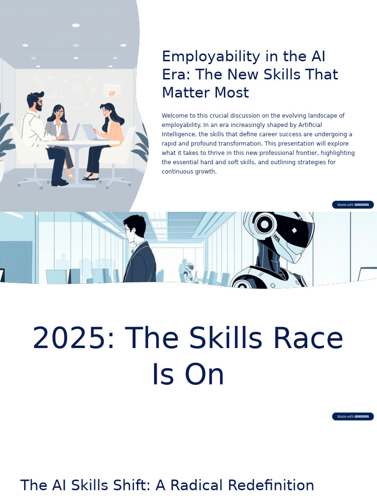 Employability in The AI Era The New Skills That Matter Most | PDF ...