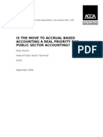 Is the Move to Accrual Based Accounting a Real Priority for Public Sector Accounting