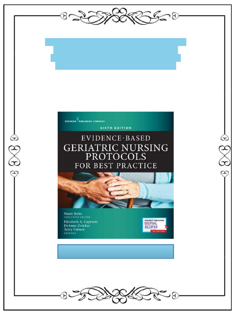 Evidence Based Geriatric Nursing Protocols for Best Practice 6th ...
