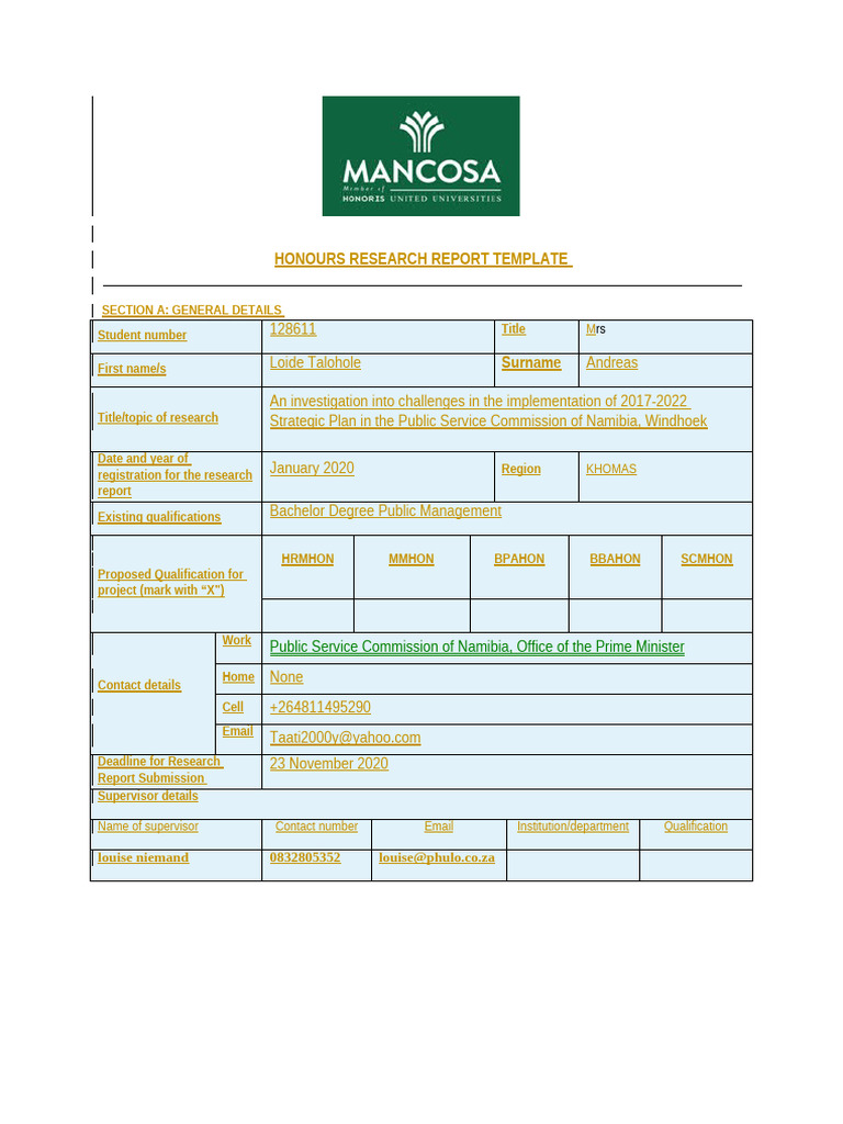 Research Report 2-3 | PDF | Strategic Management | Strategic Planning