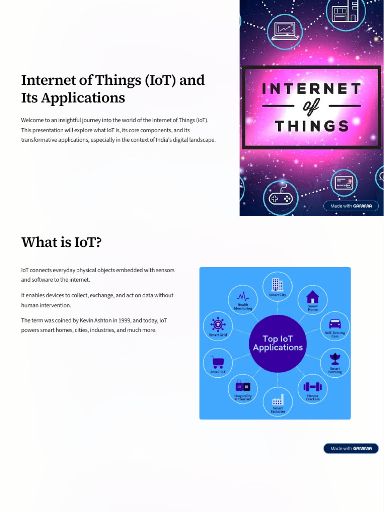 IoT Applications and Impact in India | PDF | Internet Of Things ...