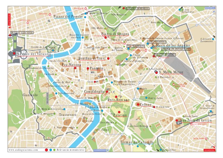 Mapa Roma Monumentos | PDF