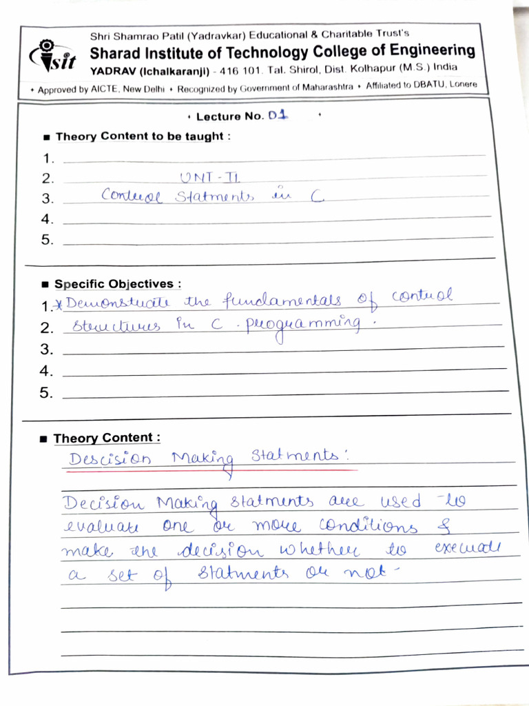 Unit-2 C Notes (1) CP | PDF
