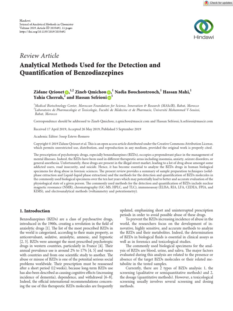 Journal of Analytical Methods in Chemistry - 2019 - Qriouet ...