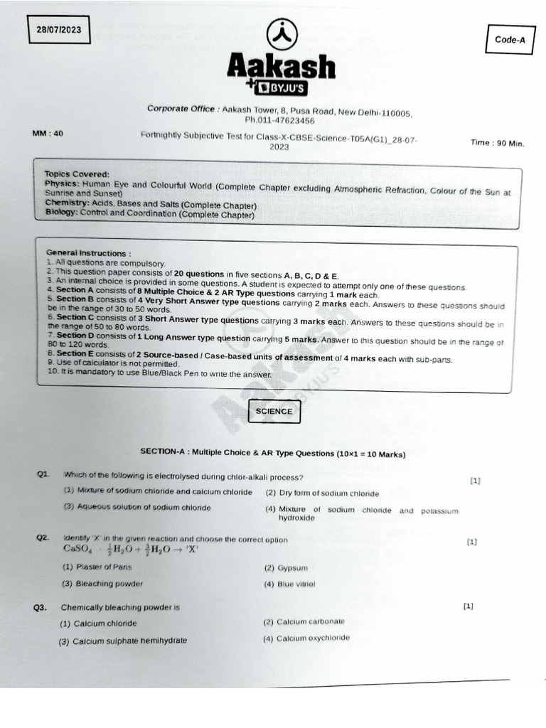 FST 5 Science | PDF