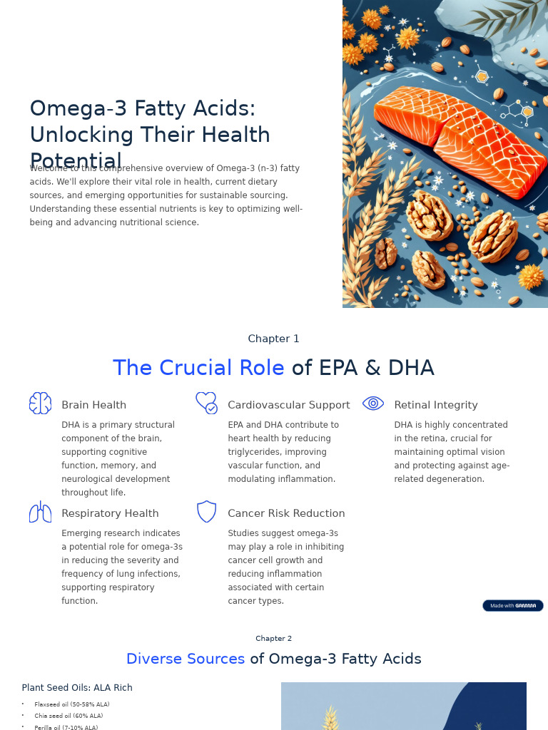 Omega 3 Fatty Acids Unlocking Their Health Potential (1) | PDF | Omega ...