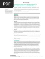 Kane IOL Calculation Formula Overview | PDF | Ophthalmology | Human Eye