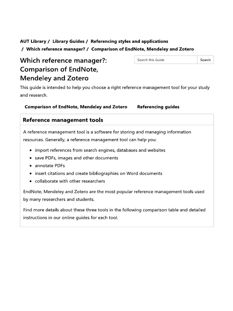 Ref Management | PDF
