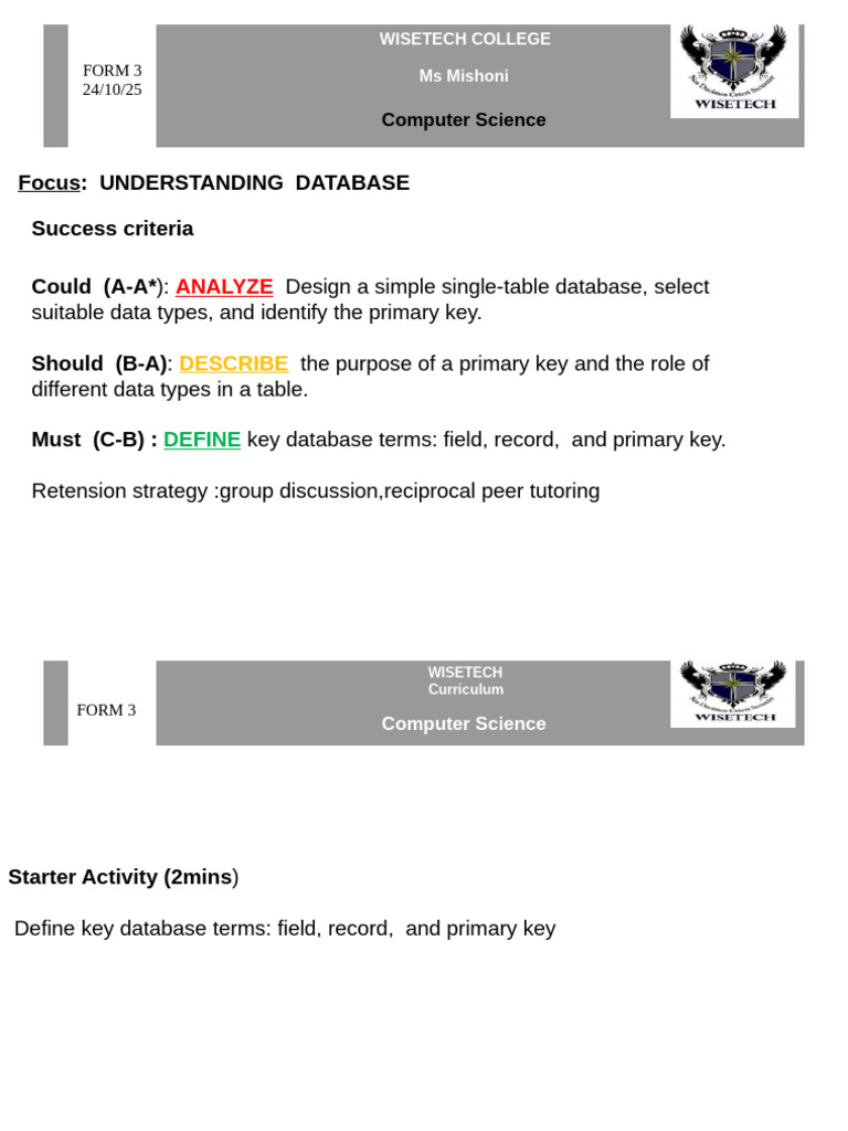 F 3 Database | PDF