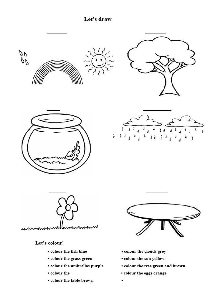 Lets Draw and Colour | PDF