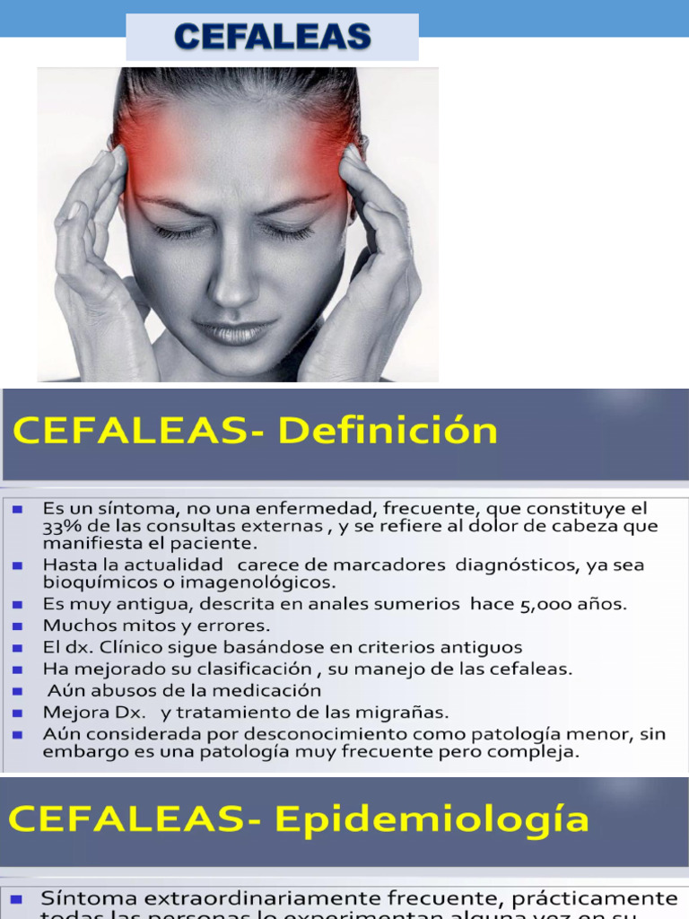5 Cefaleas - 251029 - 134820 | PDF | Dolor de cabeza | Migraña