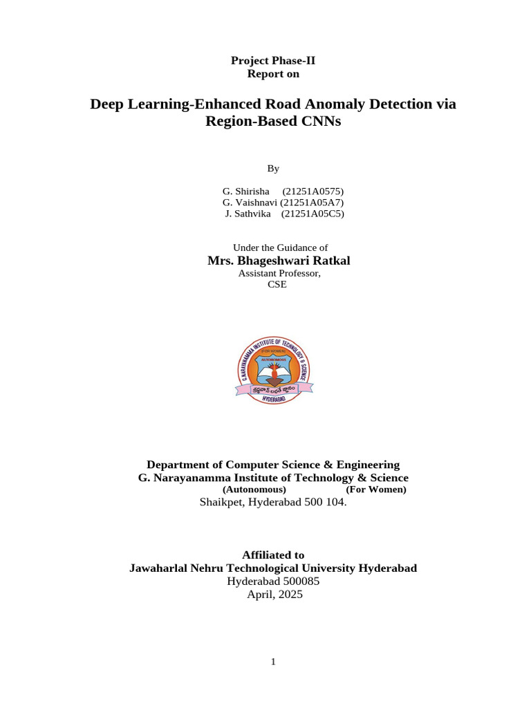 Deep Learning for Road Anomaly Detection | PDF | Deep Learning | Image ...