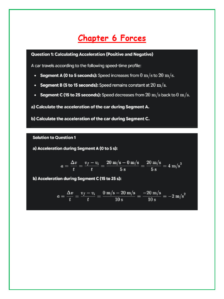 Chapter 6 Forces | PDF