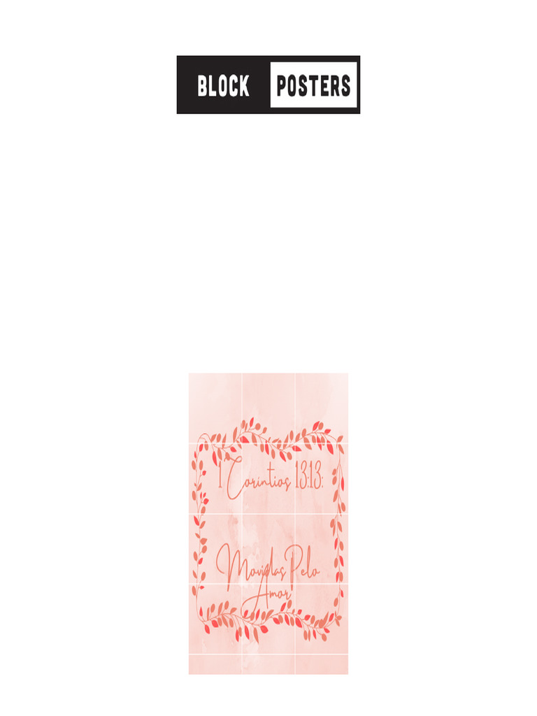 Create a Block Poster in A4 Landscape | PDF