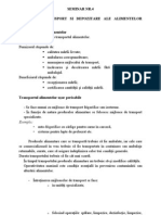 Principii Igienico-Sanitare La Transportul Si Depozitarea Alimentelor