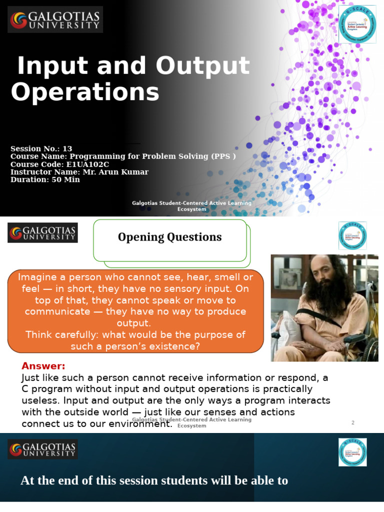 Lec 13 Input Output Operations | PDF | Input/Output | Software