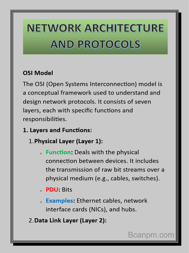 OSI and TCP/IP Model Overview | PDF | Internet Protocol Suite | Osi Model